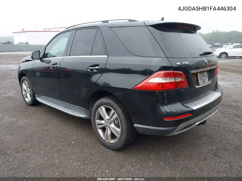2015 Mercedes-Benz Ml 350 4Matic VIN: 4JGDA5HB1FA446304 Lot: 42610867