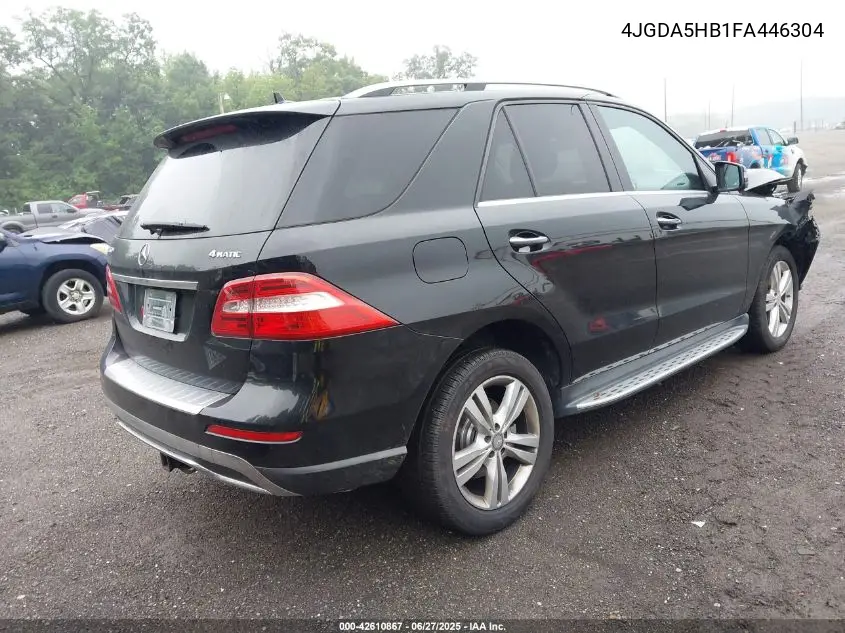 2015 Mercedes-Benz Ml 350 4Matic VIN: 4JGDA5HB1FA446304 Lot: 42610867