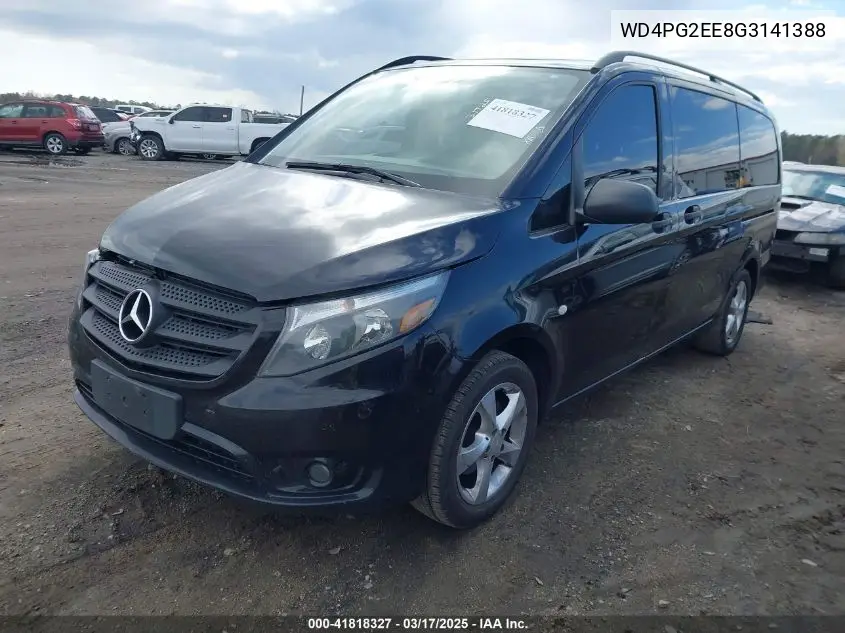 2016 Mercedes-Benz Metris VIN: WD4PG2EE8G3141388 Lot: 41818327