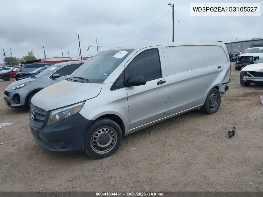 2016 Mercedes-Benz Metris VIN: WD3PG2EA1G3105527 Lot: 41884451