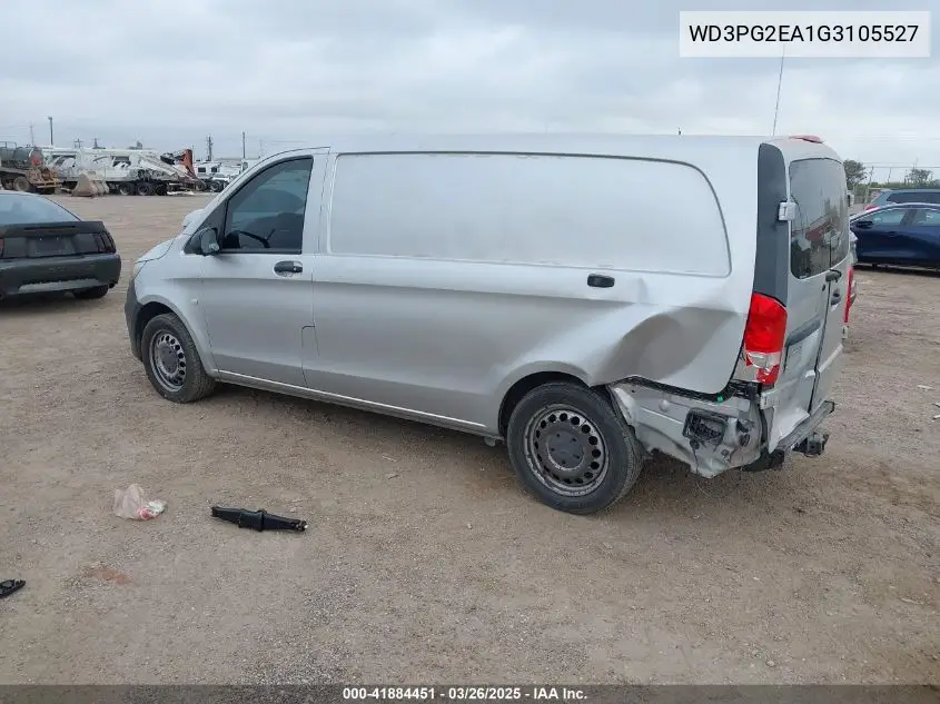 2016 Mercedes-Benz Metris VIN: WD3PG2EA1G3105527 Lot: 41884451