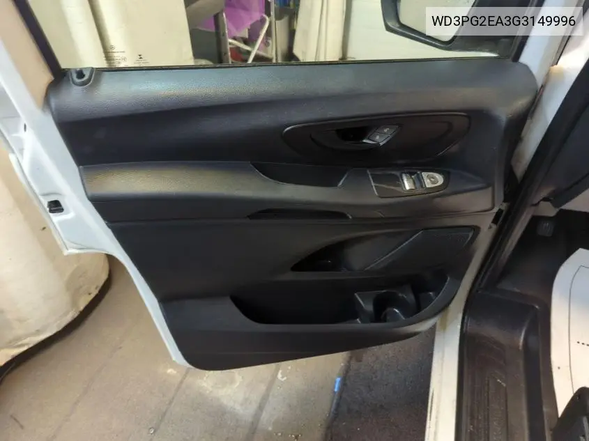 2016 Mercedes-Benz Metris VIN: WD3PG2EA3G3149996 Lot: 42262649