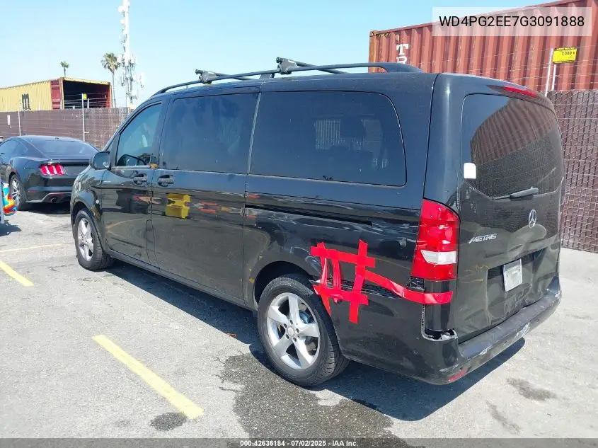 2016 Mercedes-Benz Metris VIN: WD4PG2EE7G3091888 Lot: 42636184