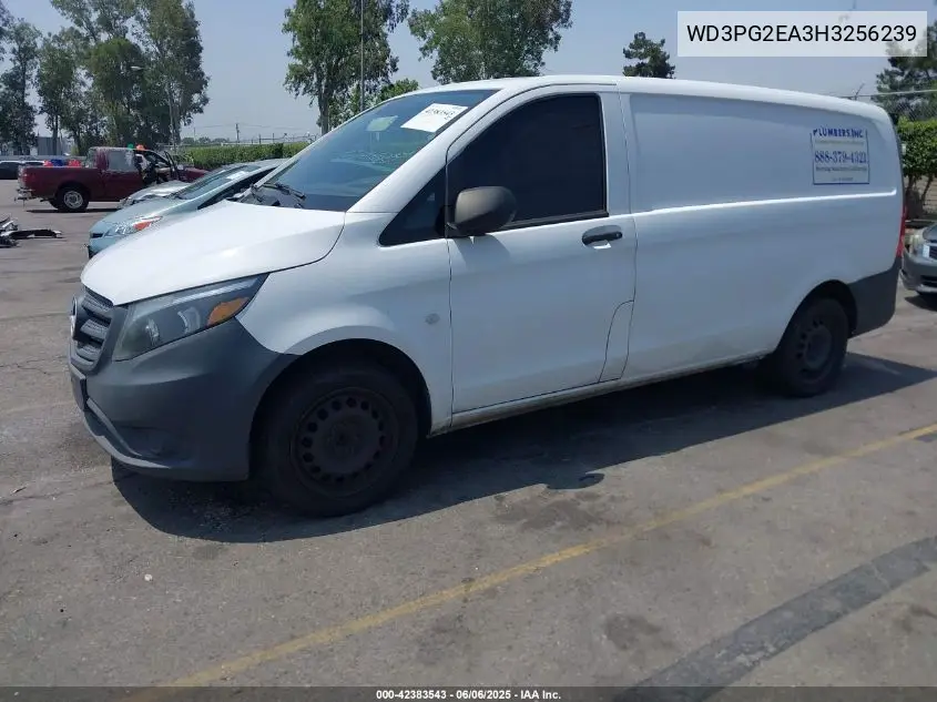 2017 Mercedes-Benz Metris VIN: WD3PG2EA3H3256239 Lot: 42383543