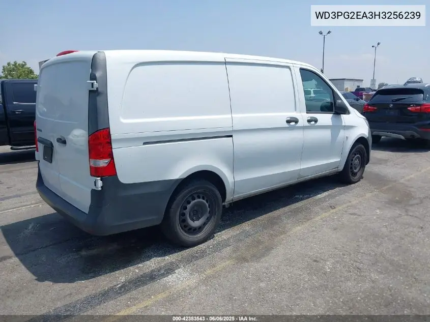 2017 Mercedes-Benz Metris VIN: WD3PG2EA3H3256239 Lot: 42383543
