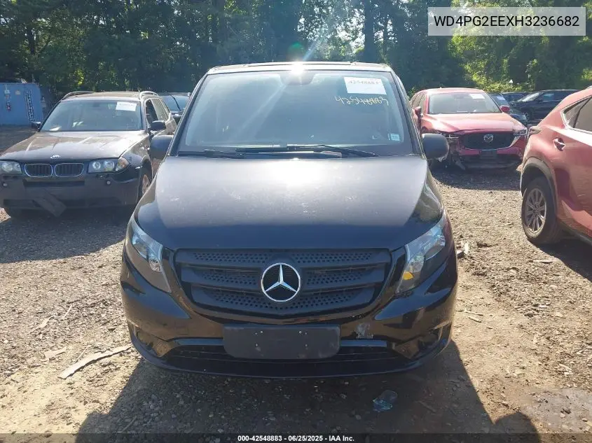 2017 Mercedes-Benz Metris VIN: WD4PG2EEXH3236682 Lot: 42548883