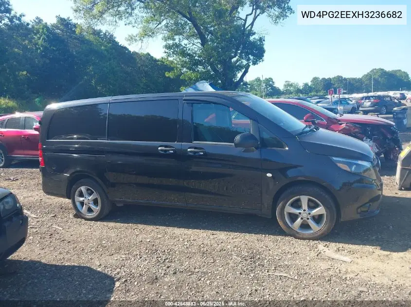 2017 Mercedes-Benz Metris VIN: WD4PG2EEXH3236682 Lot: 42548883