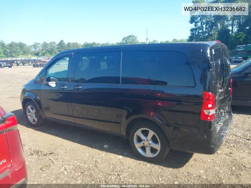 2017 Mercedes-Benz Metris VIN: WD4PG2EEXH3236682 Lot: 42548883