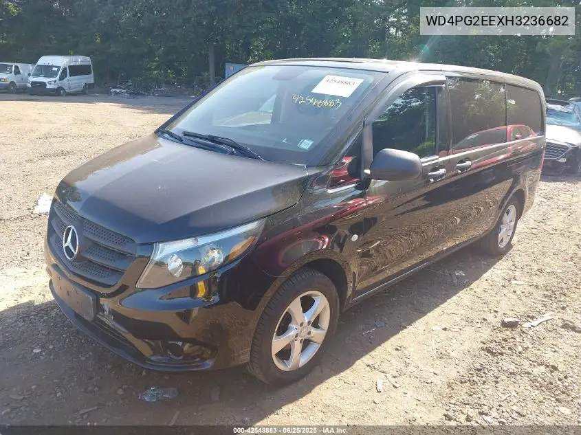 2017 Mercedes-Benz Metris VIN: WD4PG2EEXH3236682 Lot: 42548883