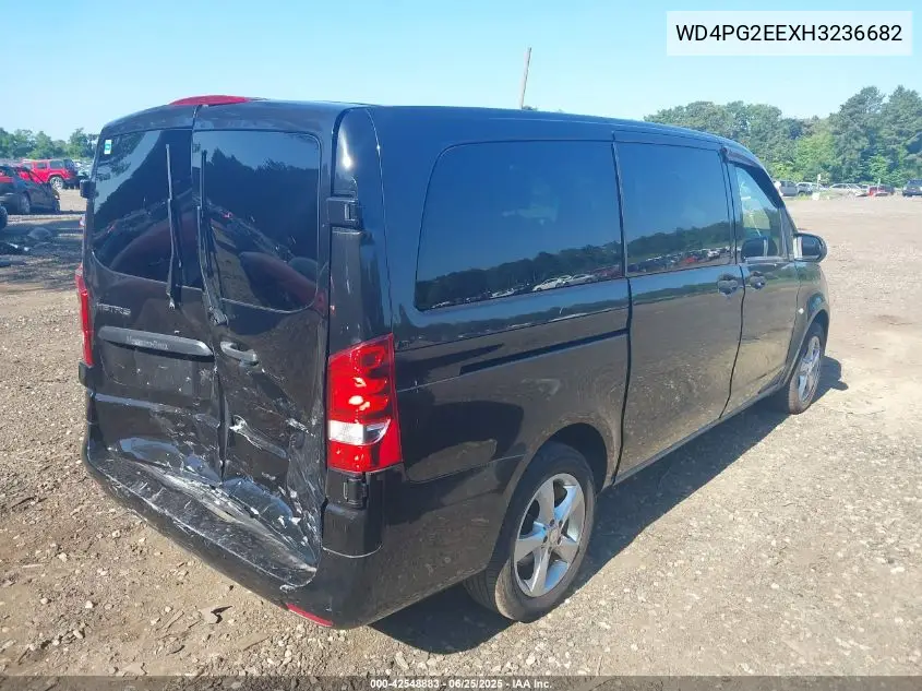 2017 Mercedes-Benz Metris VIN: WD4PG2EEXH3236682 Lot: 42548883