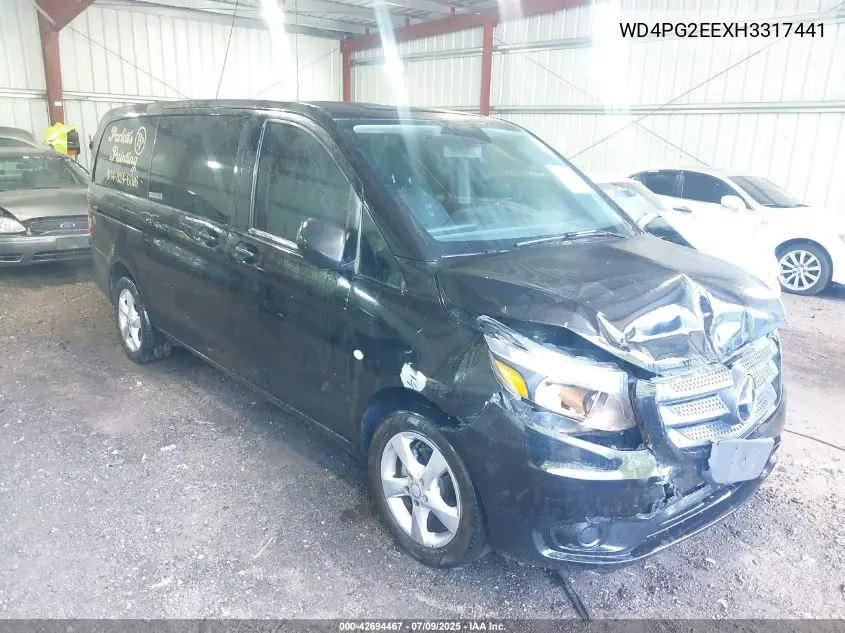 2017 Mercedes-Benz Metris VIN: WD4PG2EEXH3317441 Lot: 42694467