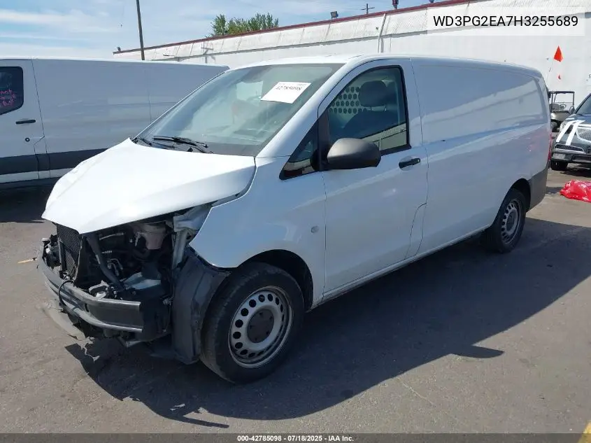2017 Mercedes-Benz Metris VIN: WD3PG2EA7H3255689 Lot: 42785098