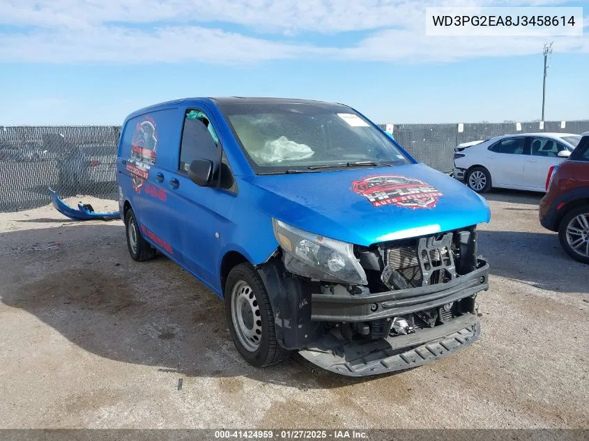 2018 Mercedes-Benz Metris VIN: WD3PG2EA8J3458614 Lot: 41424959