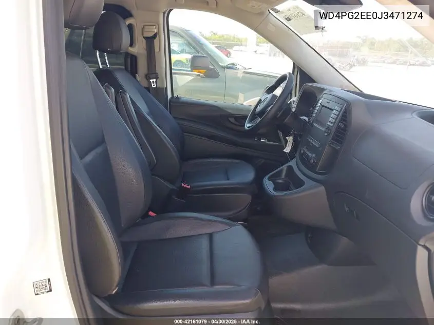 2018 Mercedes-Benz Metris VIN: WD4PG2EE0J3471274 Lot: 42161079