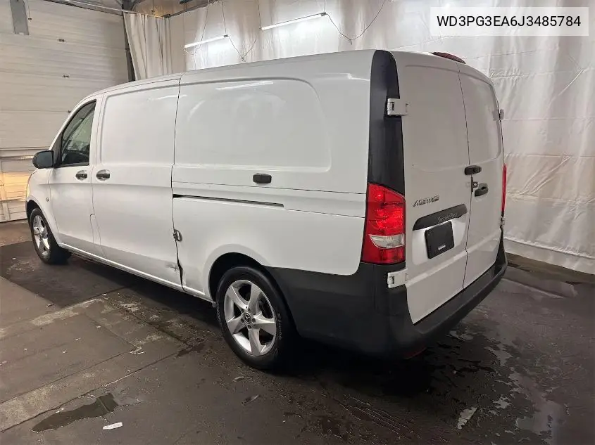 2018 Mercedes-Benz Metris VIN: WD3PG3EA6J3485784 Lot: 42258816