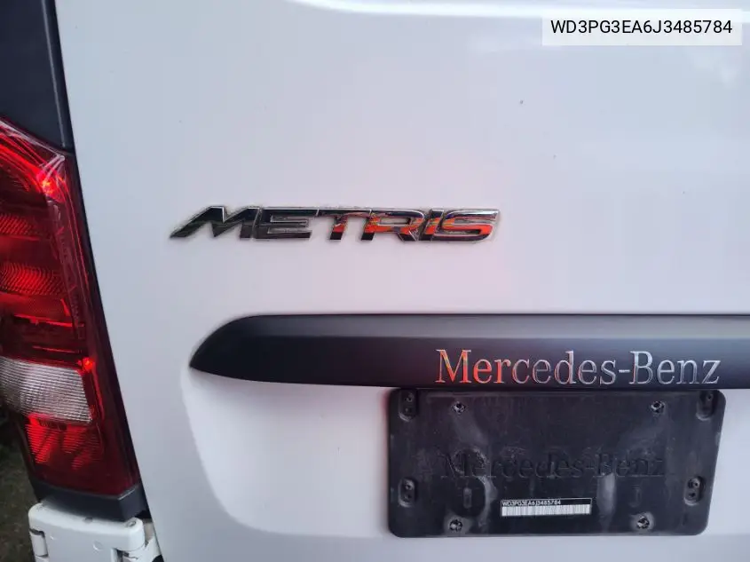 2018 Mercedes-Benz Metris VIN: WD3PG3EA6J3485784 Lot: 42258816