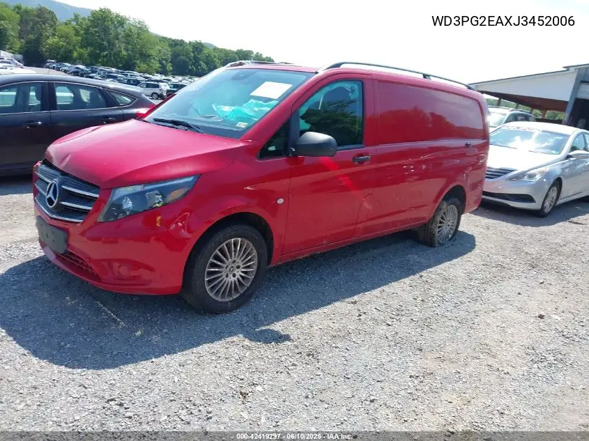 2018 Mercedes-Benz Metris VIN: WD3PG2EAXJ3452006 Lot: 42419297