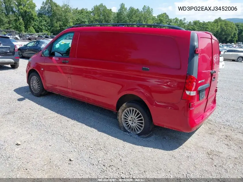 2018 Mercedes-Benz Metris VIN: WD3PG2EAXJ3452006 Lot: 42419297