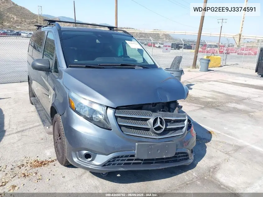 2018 Mercedes-Benz Metris VIN: WD4PG2EE9J3374591 Lot: 42450752