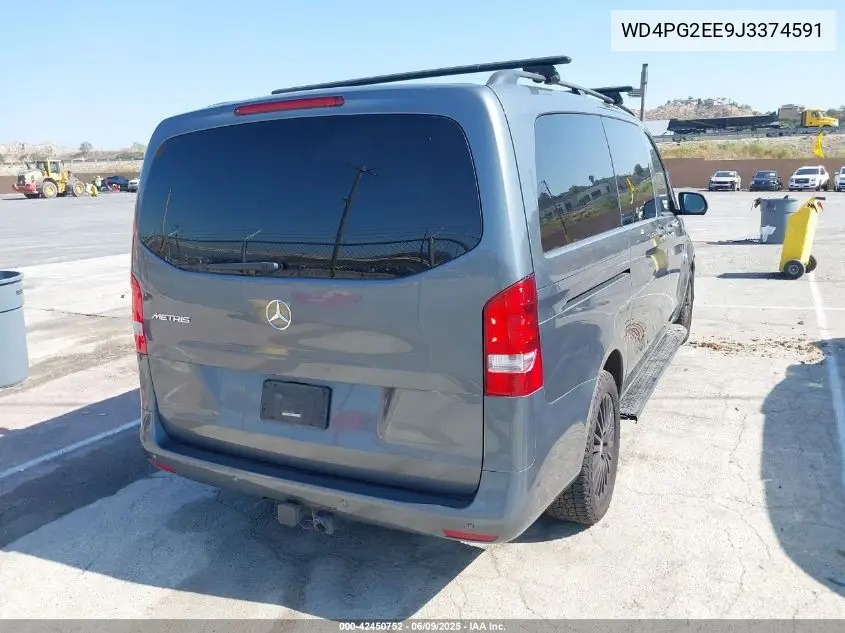 2018 Mercedes-Benz Metris VIN: WD4PG2EE9J3374591 Lot: 42450752