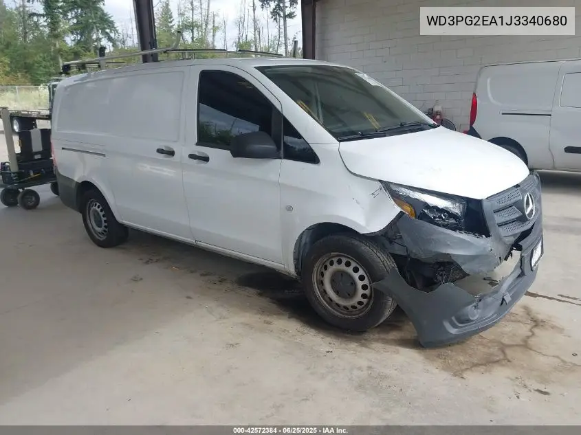 2018 Mercedes-Benz Metris VIN: WD3PG2EA1J3340680 Lot: 42572384
