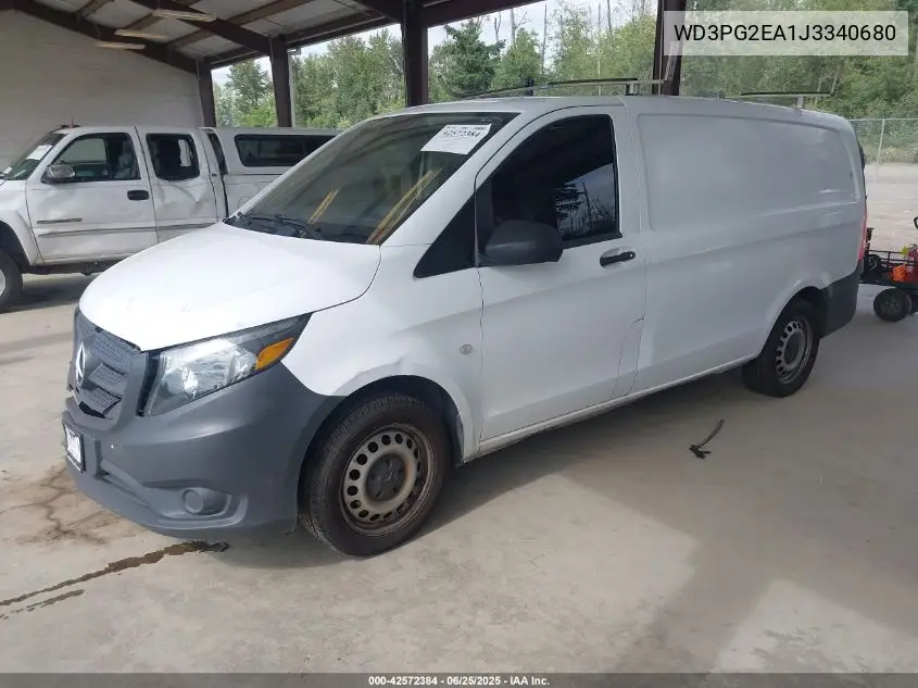 2018 Mercedes-Benz Metris VIN: WD3PG2EA1J3340680 Lot: 42572384