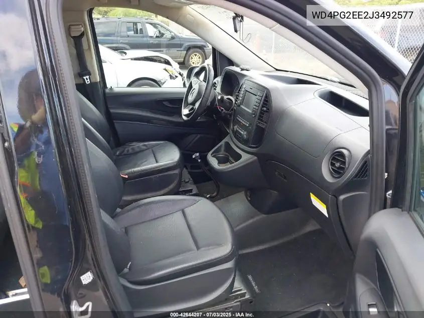 2018 Mercedes-Benz Metris VIN: WD4PG2EE2J3492577 Lot: 42644207