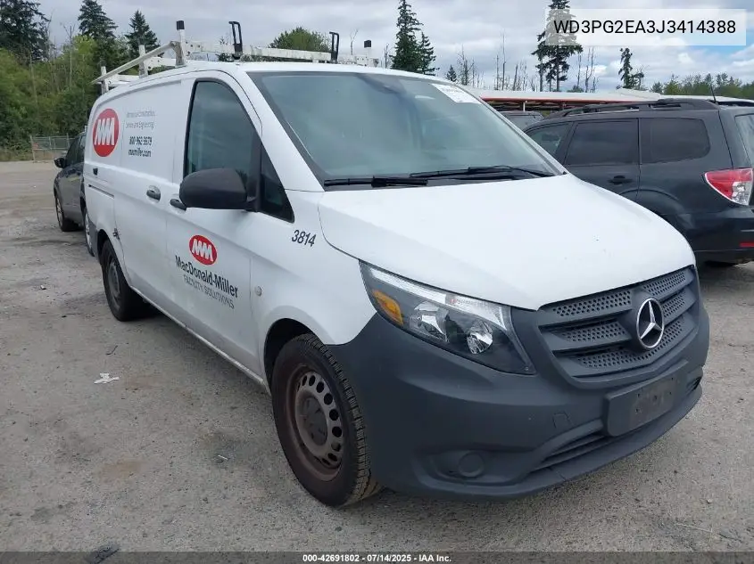 2018 Mercedes-Benz Metris VIN: WD3PG2EA3J3414388 Lot: 42691802