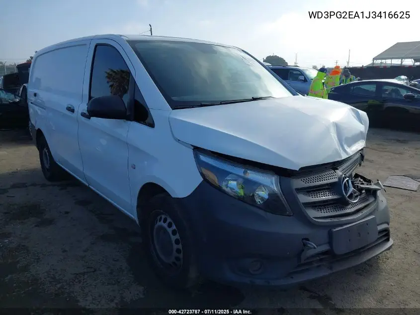 2018 Mercedes-Benz Metris VIN: WD3PG2EA1J3416625 Lot: 42723787
