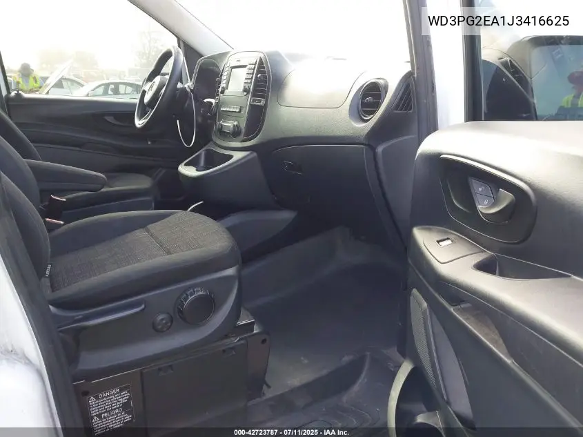 2018 Mercedes-Benz Metris VIN: WD3PG2EA1J3416625 Lot: 42723787