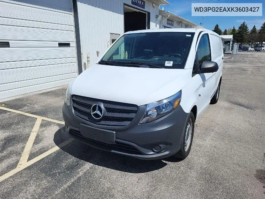 2019 Mercedes-Benz Metris VIN: WD3PG2EAXK3603427 Lot: 42240387