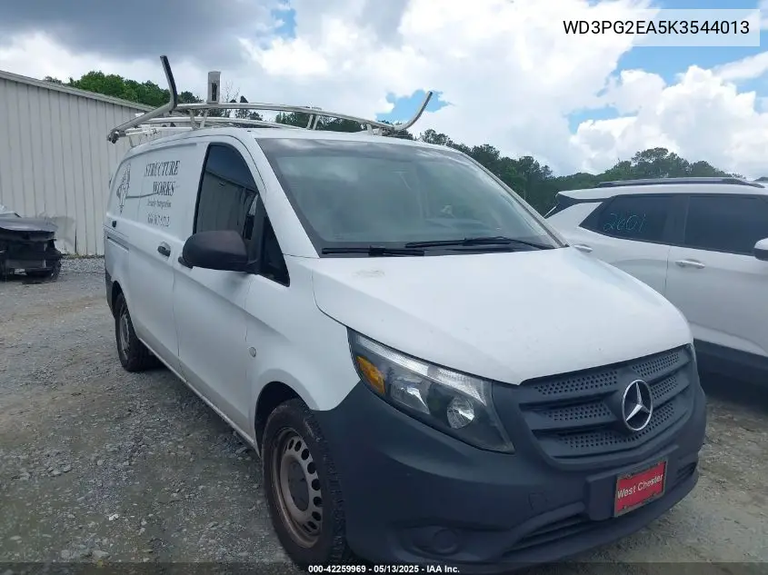 2019 Mercedes-Benz Metris VIN: WD3PG2EA5K3544013 Lot: 42259969
