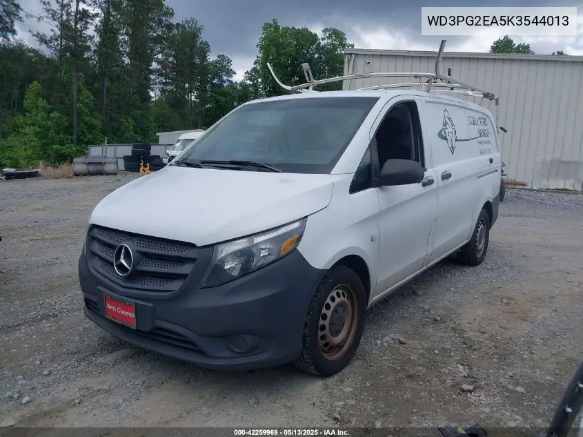 2019 Mercedes-Benz Metris VIN: WD3PG2EA5K3544013 Lot: 42259969