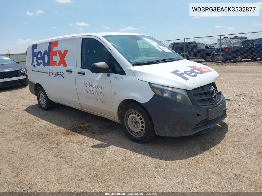 2019 Mercedes-Benz Metris VIN: WD3PG3EA6K3532877 Lot: 42330900