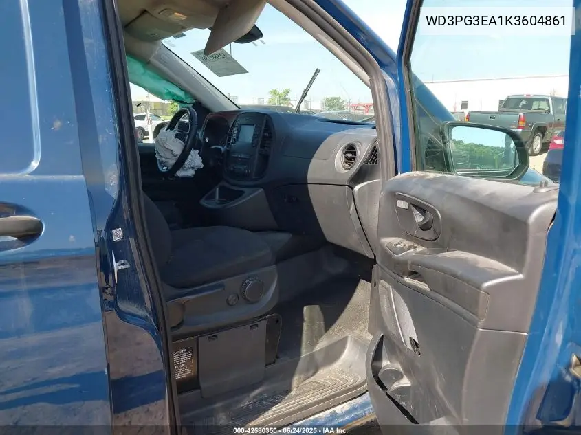 2019 Mercedes-Benz Metris VIN: WD3PG3EA1K3604861 Lot: 42580350