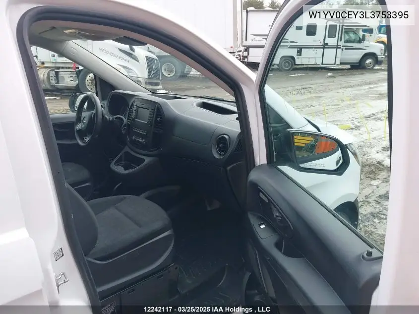2020 Mercedes-Benz Metris VIN: W1YV0CEY3L3753395 Lot: 12242117