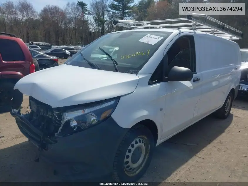 2020 Mercedes-Benz Metris VIN: WD3PG3EAXL3674294 Lot: 42063167