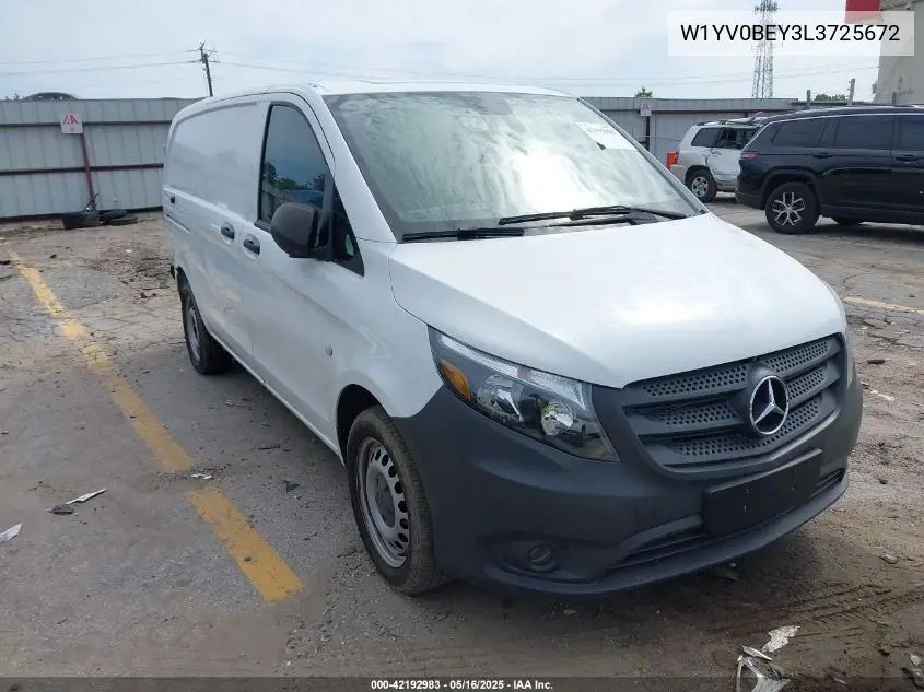 2020 Mercedes-Benz Metris VIN: W1YV0BEY3L3725672 Lot: 42192983