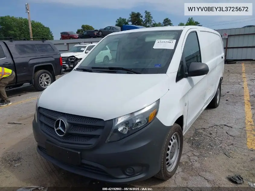 2020 Mercedes-Benz Metris VIN: W1YV0BEY3L3725672 Lot: 42192983
