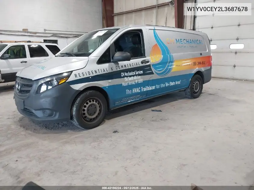2020 Mercedes-Benz Metris VIN: W1YV0CEY2L3687678 Lot: 42198224