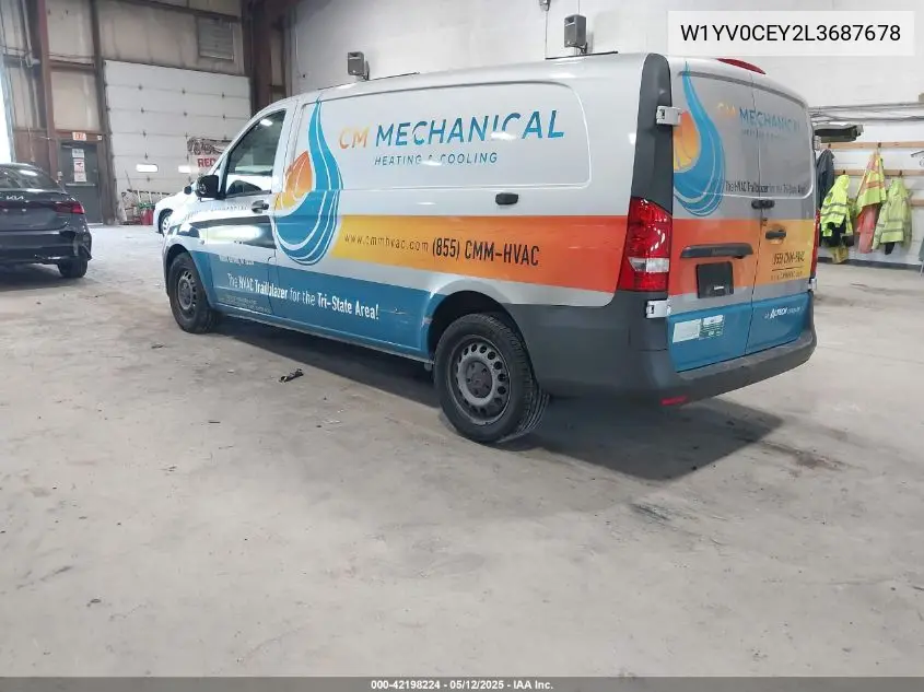 2020 Mercedes-Benz Metris VIN: W1YV0CEY2L3687678 Lot: 42198224