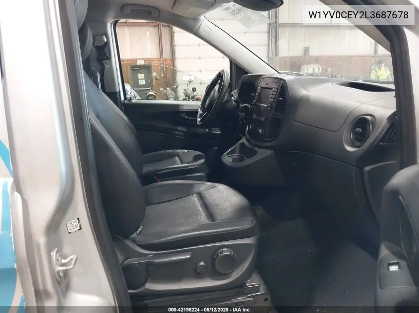 2020 Mercedes-Benz Metris VIN: W1YV0CEY2L3687678 Lot: 42198224