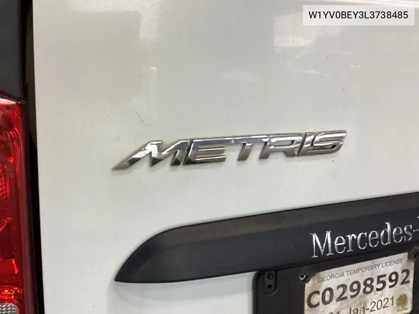 2020 Mercedes-Benz Metris VIN: W1YV0BEY3L3738485 Lot: 42250080