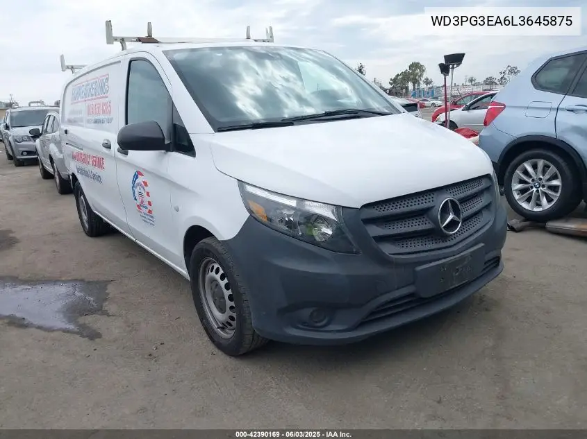 2020 Mercedes-Benz Metris VIN: WD3PG3EA6L3645875 Lot: 42390169