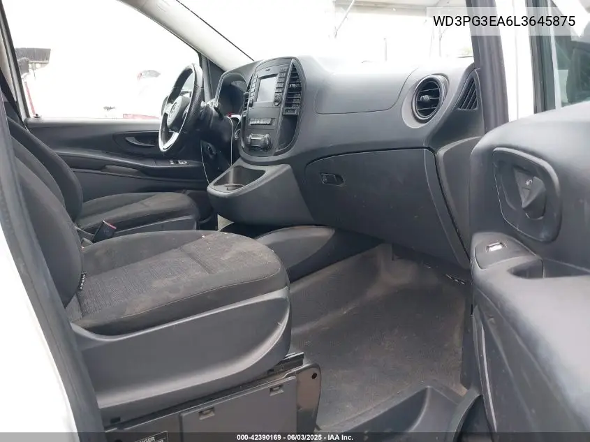 2020 Mercedes-Benz Metris VIN: WD3PG3EA6L3645875 Lot: 42390169