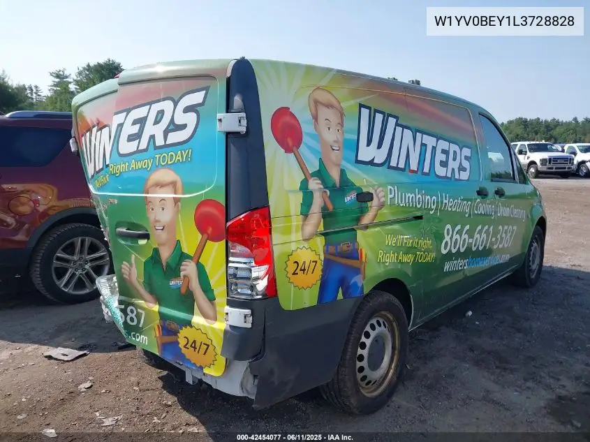 2020 Mercedes-Benz Metris VIN: W1YV0BEY1L3728828 Lot: 42454077
