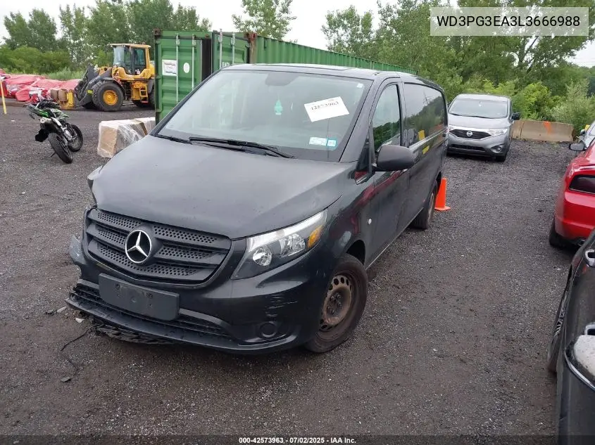 2020 Mercedes-Benz Metris VIN: WD3PG3EA3L3666988 Lot: 42573963