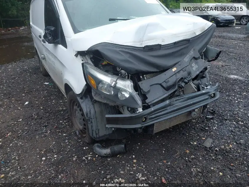 2020 Mercedes-Benz Metris VIN: WD3PG2EA4L3655315 Lot: 42605774