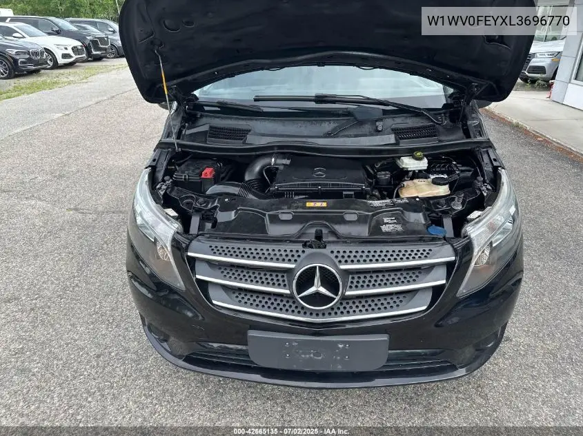 2020 Mercedes-Benz Metris VIN: W1WV0FEYXL3696770 Lot: 42665135