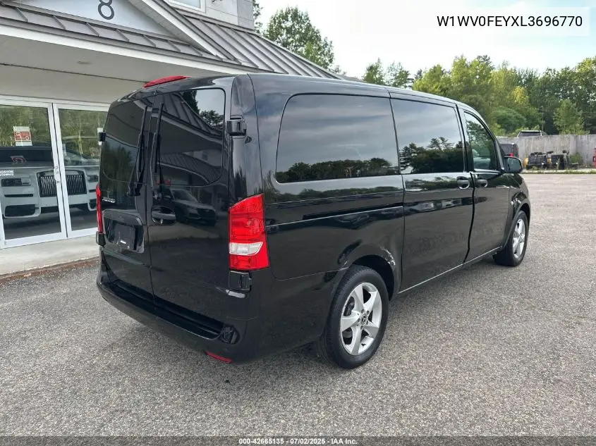 2020 Mercedes-Benz Metris VIN: W1WV0FEYXL3696770 Lot: 42665135